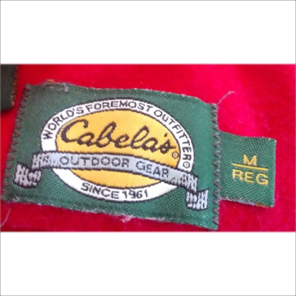 Vintage Cabelas Outdoor GearRed Long Sleeve Shir - Picture 9 of 10